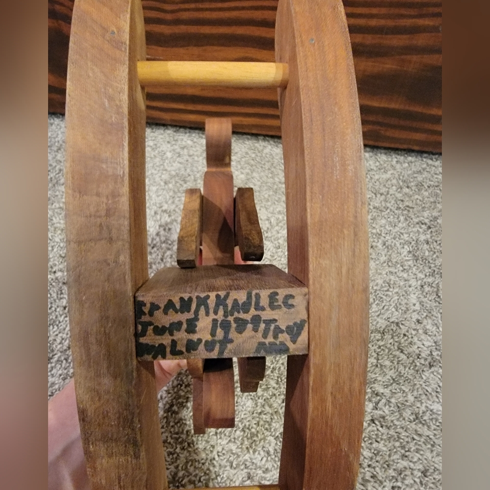 Vintage Wooden Rocking Horse - Picture 6 of 9